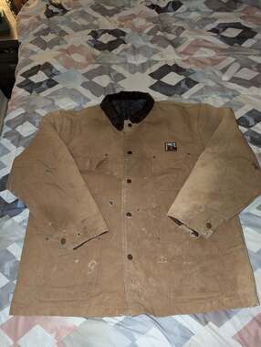 VTG Steiner Men Large United Garment Workers America Chore Jacket Coat Lined USA